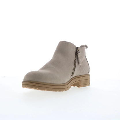 Minnetonka Joyelle 82017 Womens Gray Suede Zipper Ankle & Booties Boots