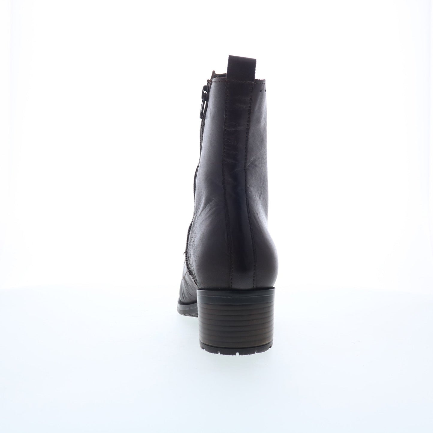 Miz Mooz Jozie Womens Brown Leather Zipper Ankle & Booties Boots