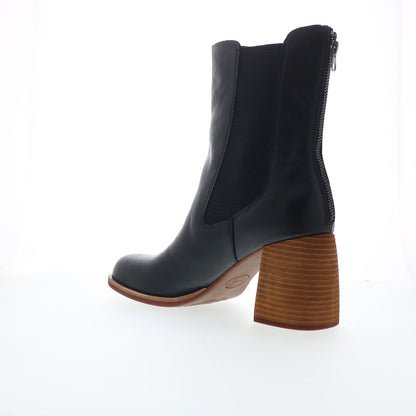 Kork-Ease Arline KE0022203 Womens Black Leather Ankle & Booties Boots