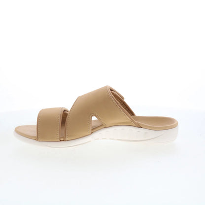 Spenco Kholo Nuevo SP1064CMP Womens Brown Synthetic Slides Sandals Shoes