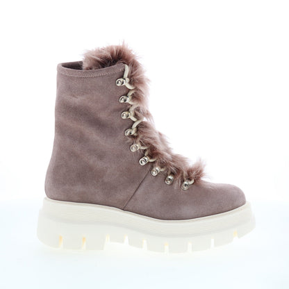 Aquatalia Shailene Waterproof L446704 Womens Pink Suede Casual Dress Boots