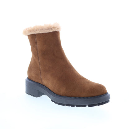 Aquatalia Lisanna Waterproof L552634 Womens Brown Suede Casual Dress Boots