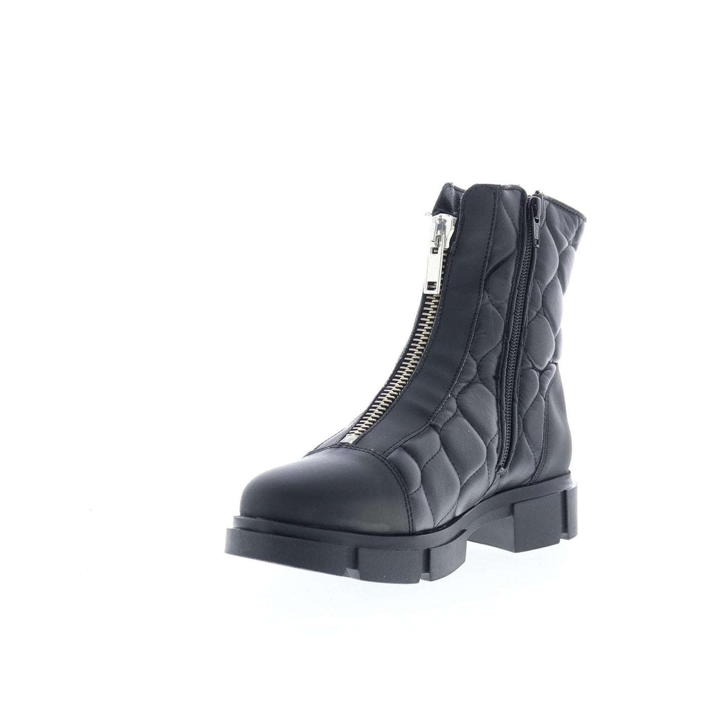 Bos. & Co. Lane Womens Black Leather Zipper Casual Dress Boots