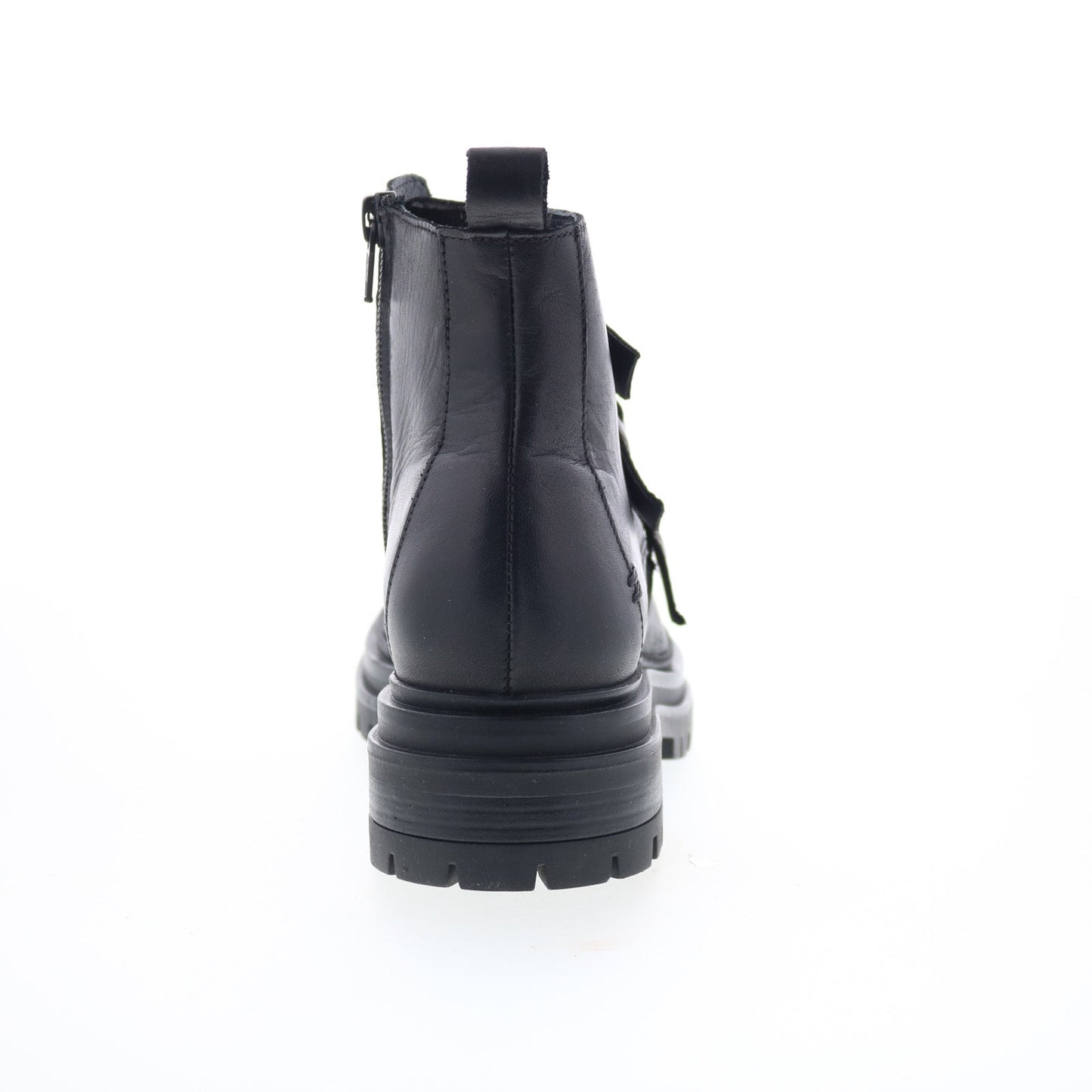Miz Mooz Lorra Womens Black Leather Zipper Casual Dress Boots