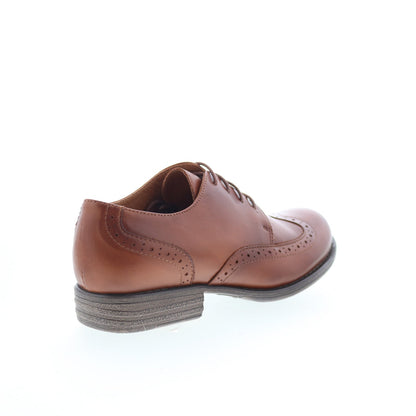 Miz Mooz Luthur Womens Brown Oxfords & Lace Ups Wingtip & Brogue Shoes