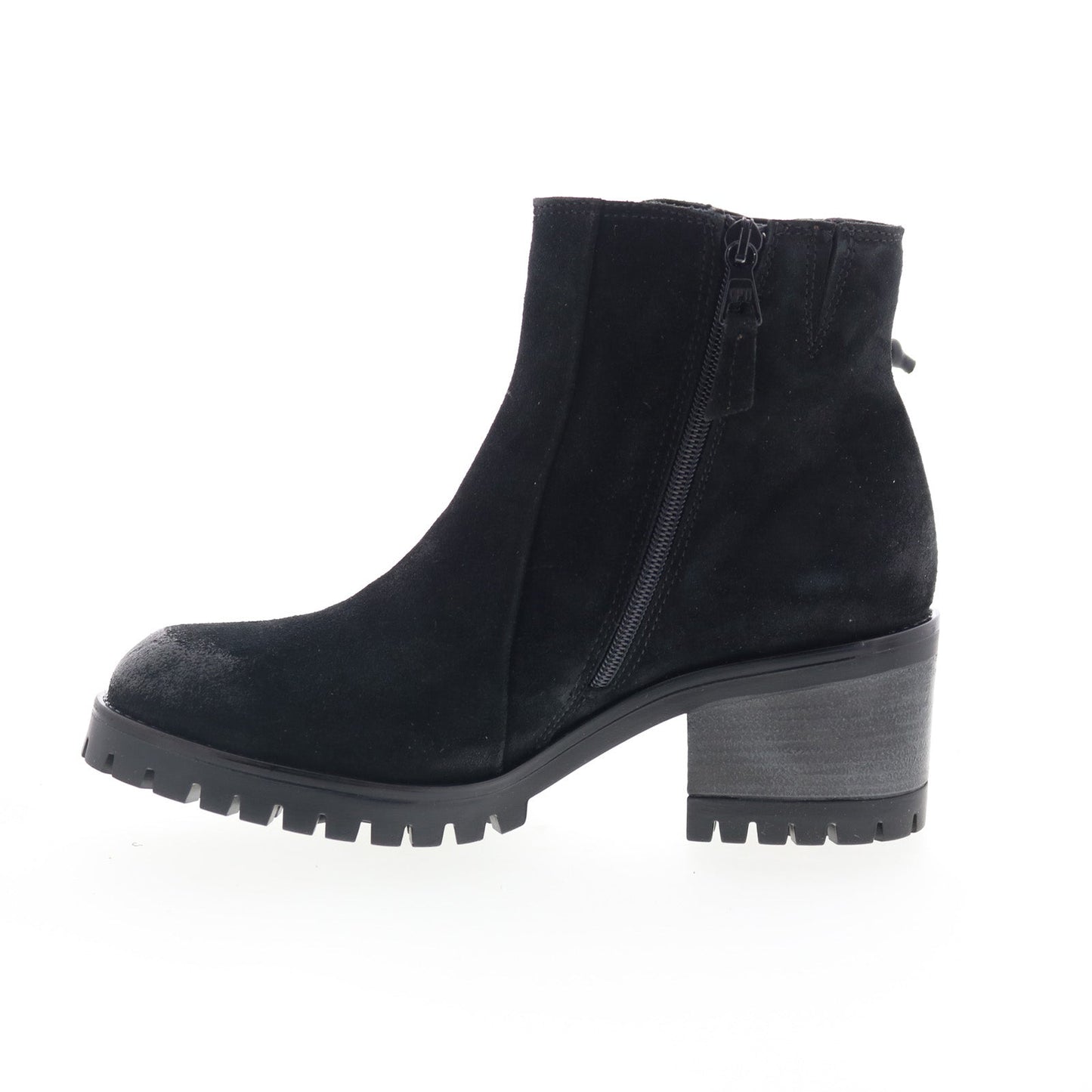 Miz Mooz Maiden Womens Black Suede Zipper Ankle & Booties Boots