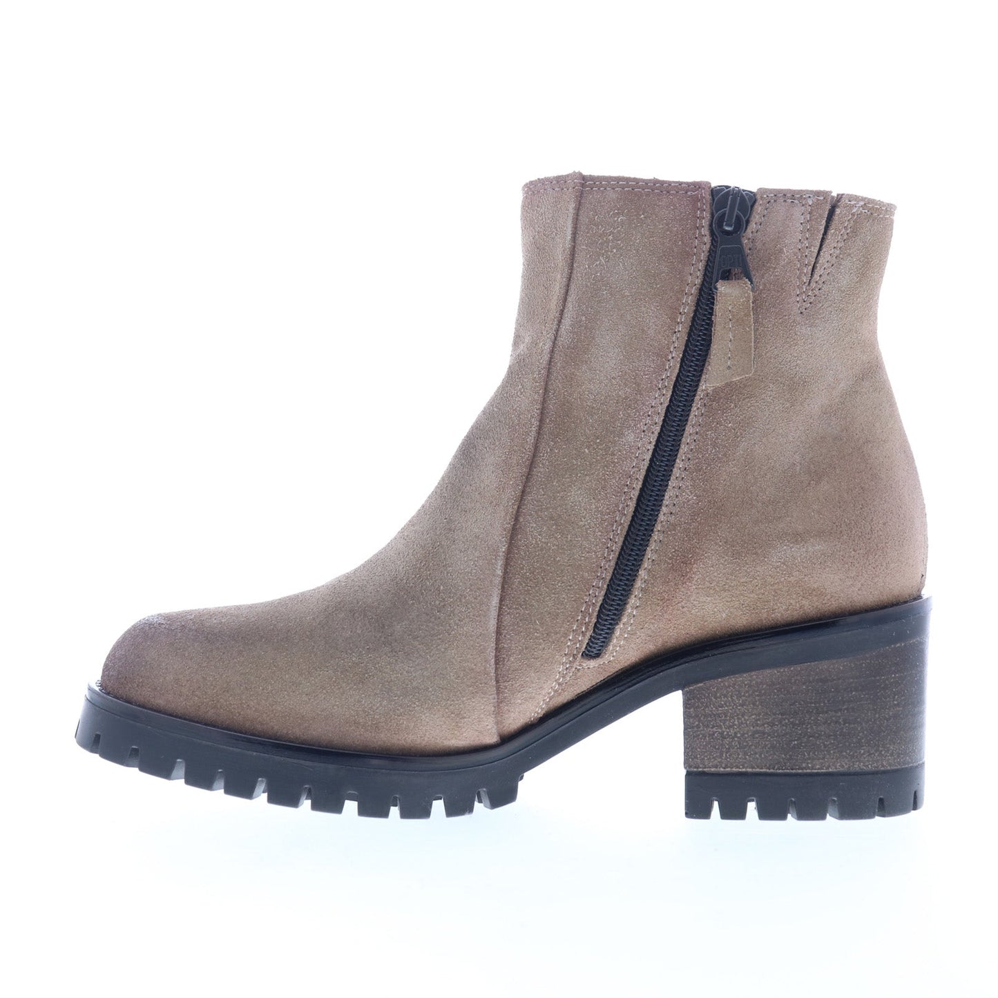 Miz Mooz Maiden Womens Gray Suede Zipper Ankle & Booties Boots
