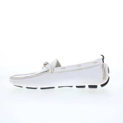 Maracchini & Boghossian Bianco MARAC 8 Womens White Moccasin Flats Shoes