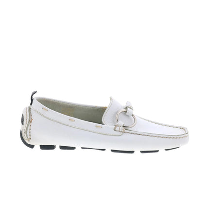 Maracchini & Boghossian Bianco MARAC 8 Womens White Moccasin Flats Shoes
