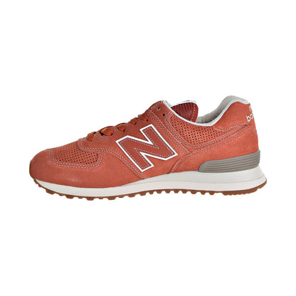 New Balance 574 Suede Men's Shoes Vintage Russet Orange