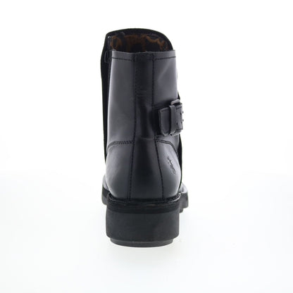 Fly London Nafe NAFE142FLY-002 Womens Black Leather Casual Dress Boots