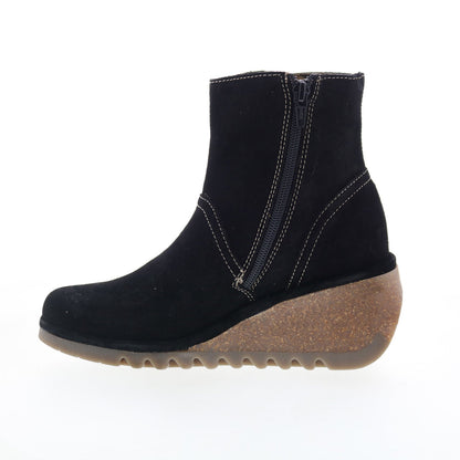 Fly London Nery NERY336FLY-006 Womens Black Suede Ankle & Booties Boots