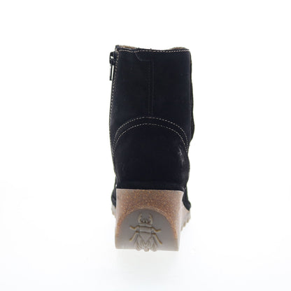 Fly London Nery NERY336FLY-006 Womens Black Suede Ankle & Booties Boots