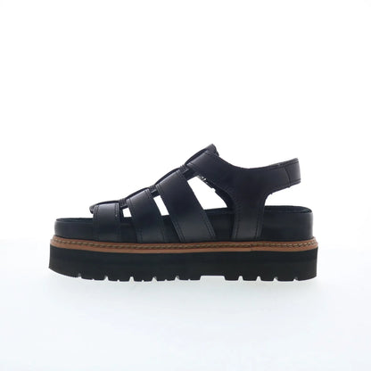 Clarks Orianna Twist 26176317 Womens Black Leather Strap Sandals Shoes