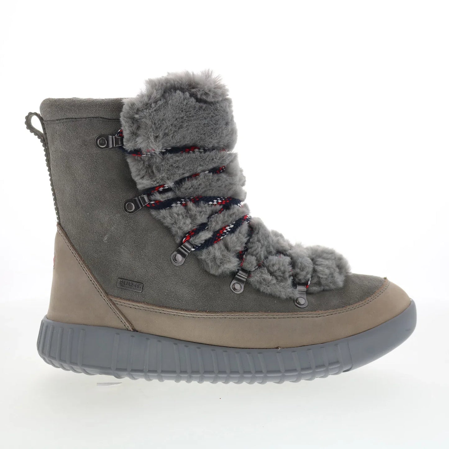 Pajar Pamona 52467 Womens Gray Nubuck Lace Up Ankle & Booties Boots