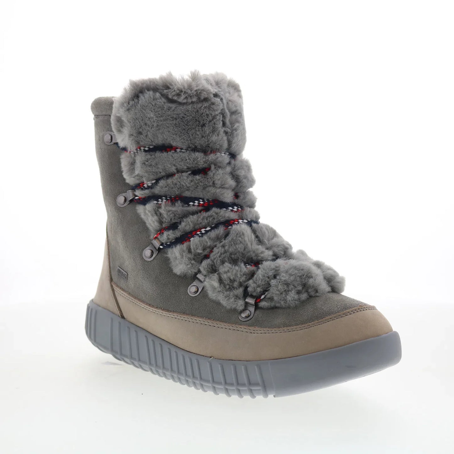 Pajar Pamona 52467 Womens Gray Nubuck Lace Up Ankle & Booties Boots