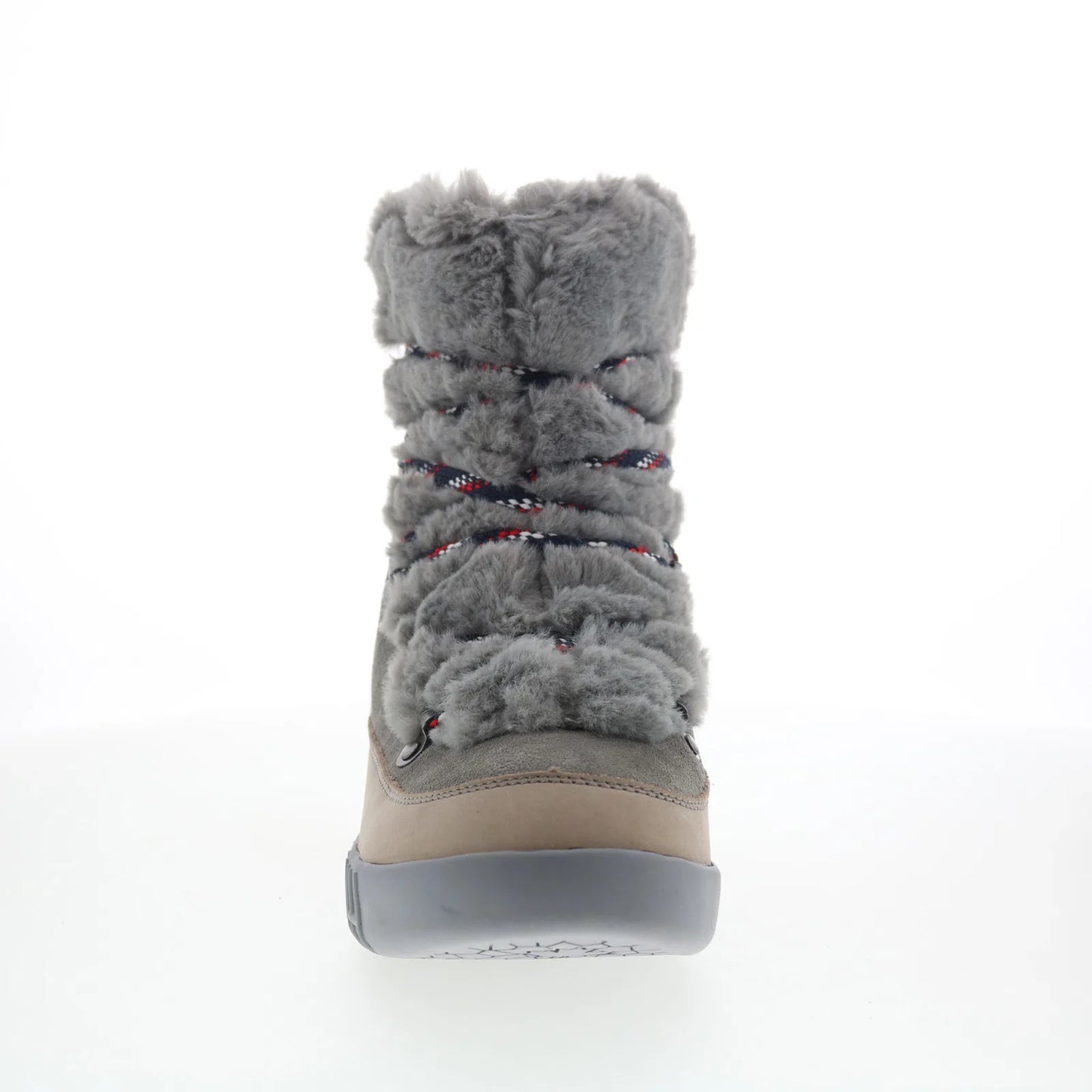 Pajar Pamona 52467 Womens Gray Nubuck Lace Up Ankle & Booties Boots