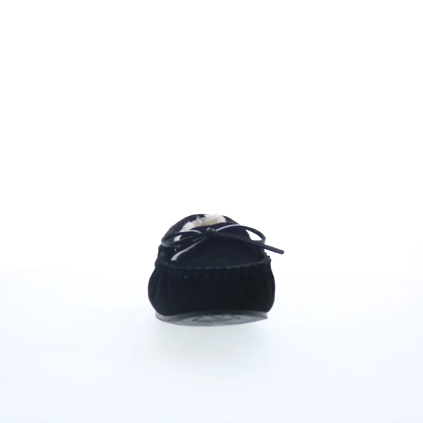 Minnetonka Petra Trapper 40698 Womens Black Suede Loafer Slippers Shoes