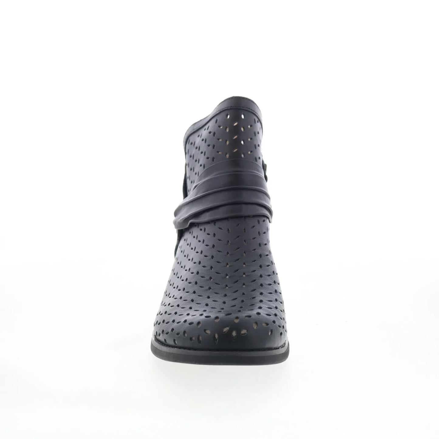 Spenco Priscilla Boot SP1093BLK Womens Black Leather Ankle & Booties Boots