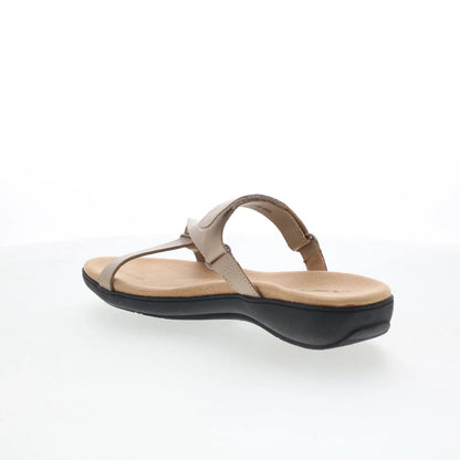 Trotters Raja T2108-065 Womens Gray Leather Strap Sandals Shoes