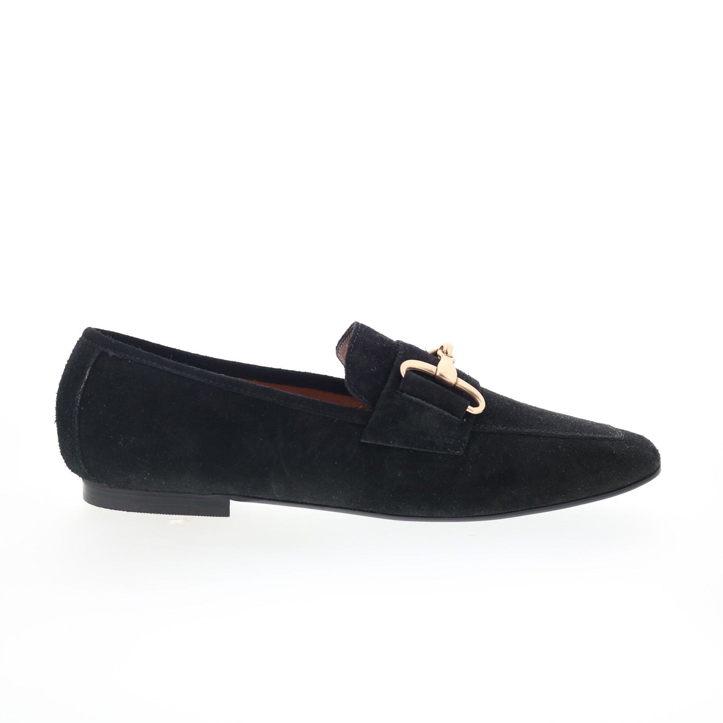 RD Company W-RD8 Womens Black Leather Slip On Casual Loafers & Slip Ons Shoes