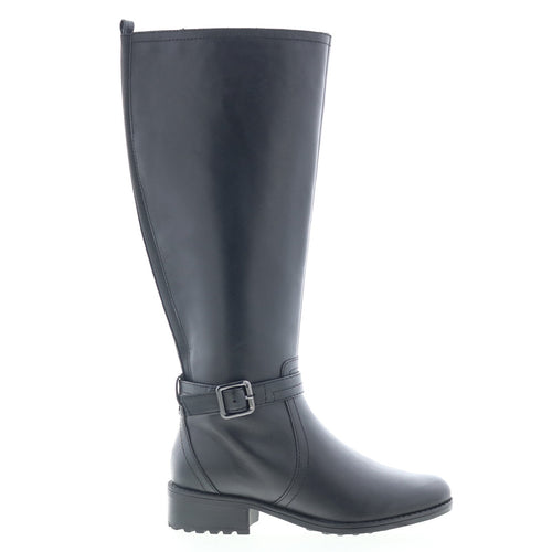 Easy Spirit Reverie SEREVERIE Womens Black Wide Leather Casual Dress Boots