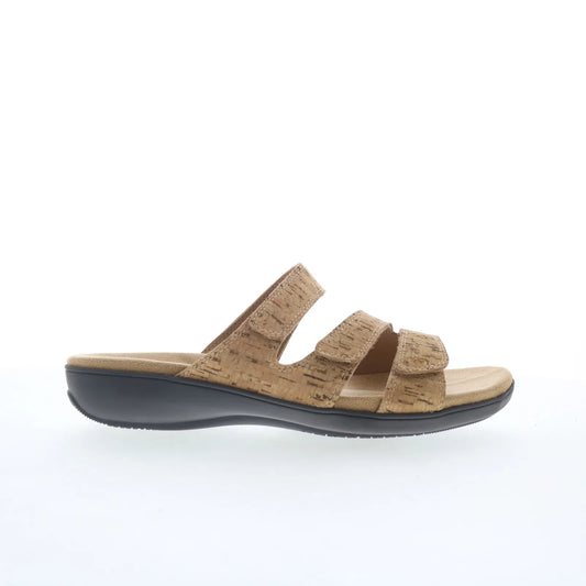Trotters Rose T2326-248 Womens Brown Leather Slip On Slides Sandals Shoes