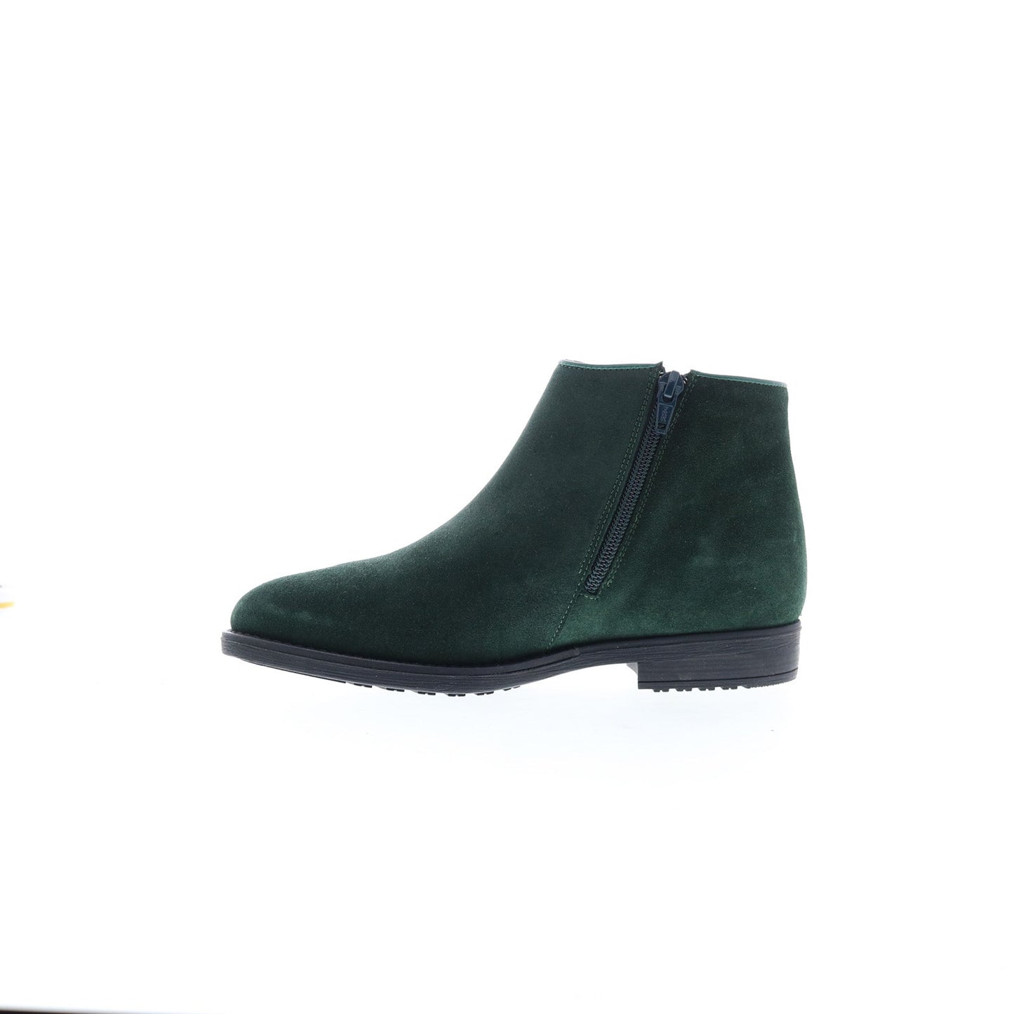 Bos. & Co. Rural Womens Green Suede Zipper Ankle & Booties Boots