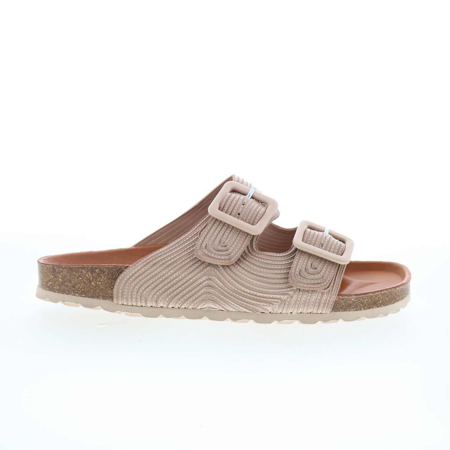 Miz Mooz Ruth Womens Brown Synthetic Slip On Slides Sandals Shoes