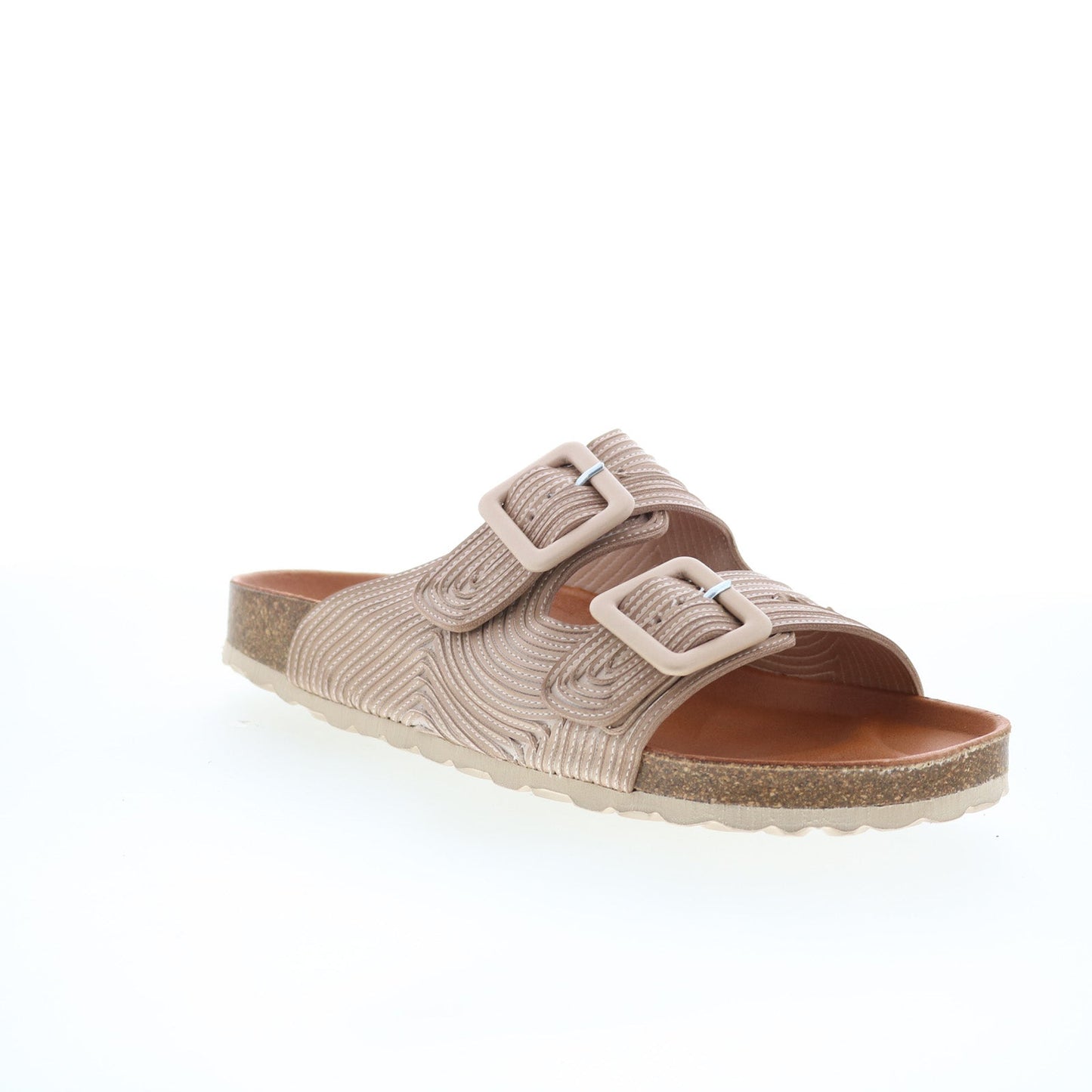 Miz Mooz Ruth Womens Brown Synthetic Slip On Slides Sandals Shoes