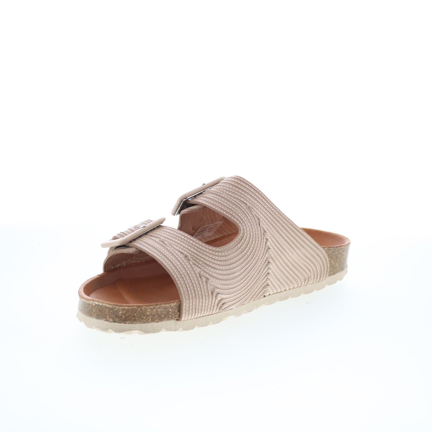 Miz Mooz Ruth Womens Brown Synthetic Slip On Slides Sandals Shoes