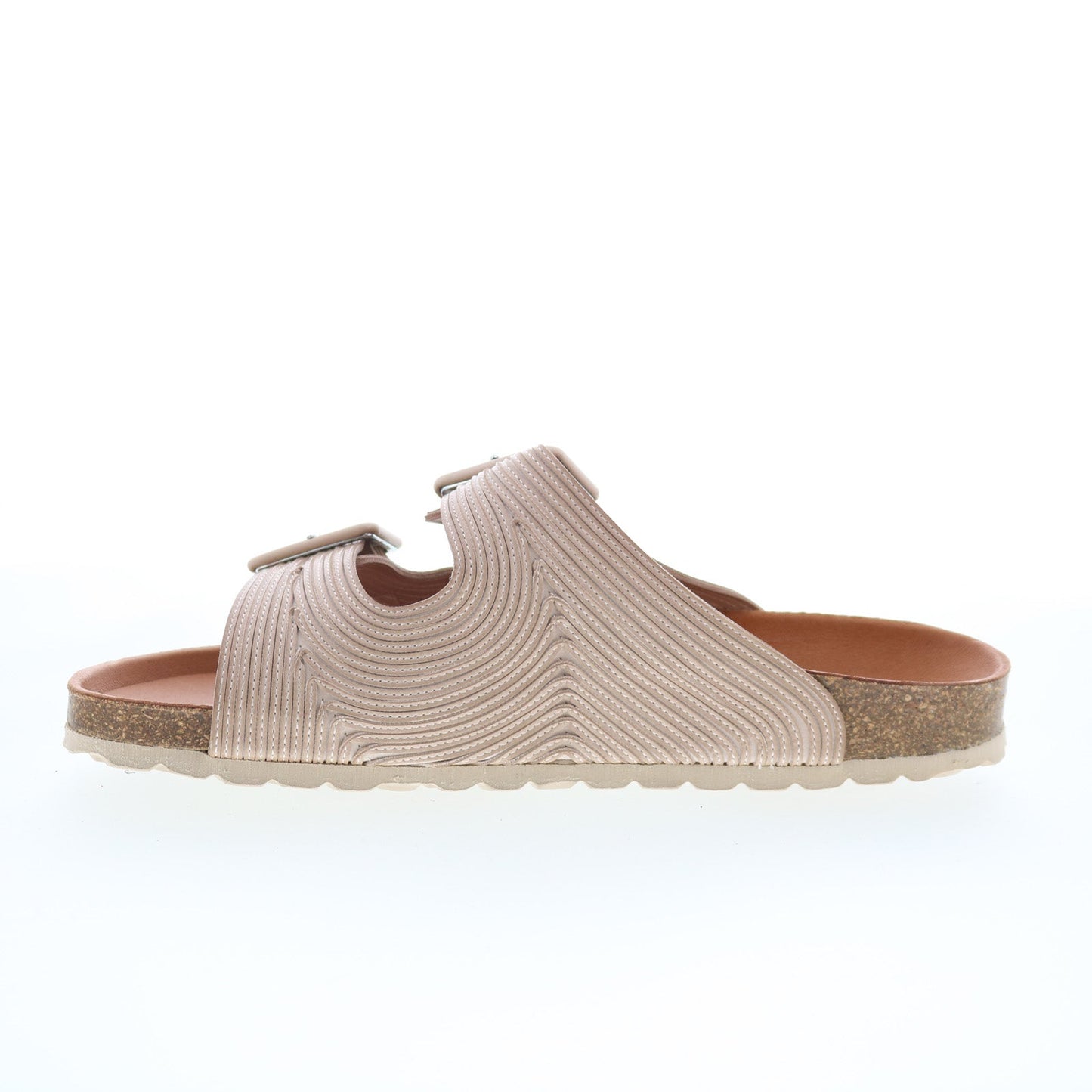 Miz Mooz Ruth Womens Brown Synthetic Slip On Slides Sandals Shoes