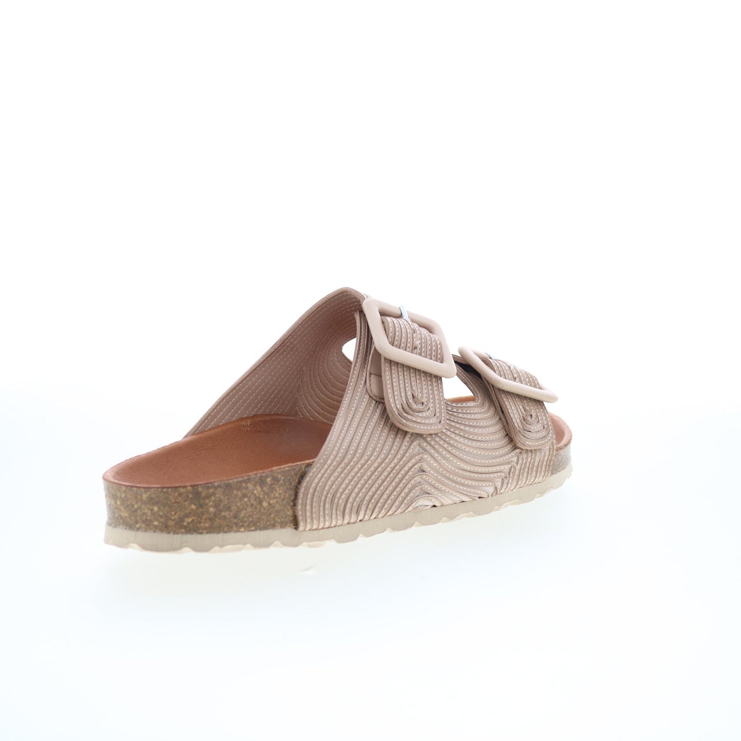 Miz Mooz Ruth Womens Brown Synthetic Slip On Slides Sandals Shoes