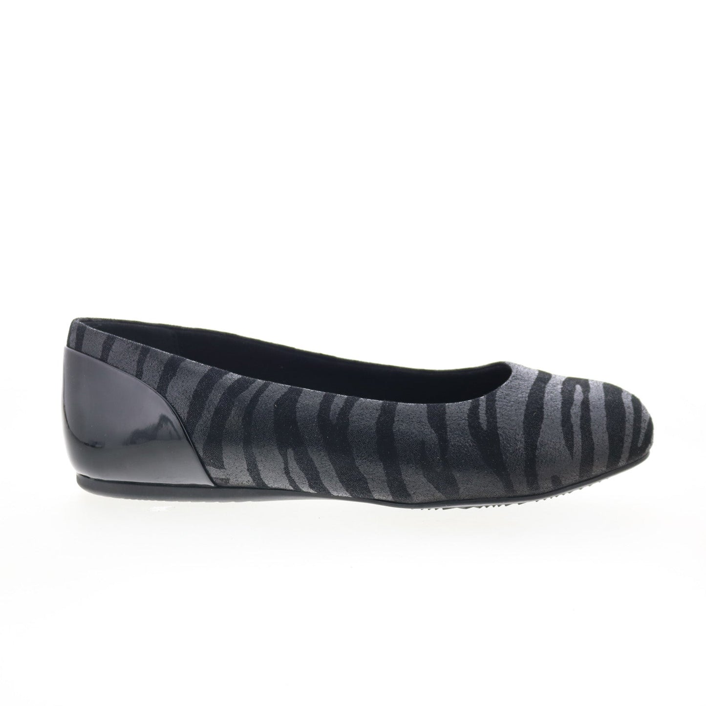 Softwalk Sonoma S1862-941 Womens Black Leather Slip On Ballet Flats Shoes