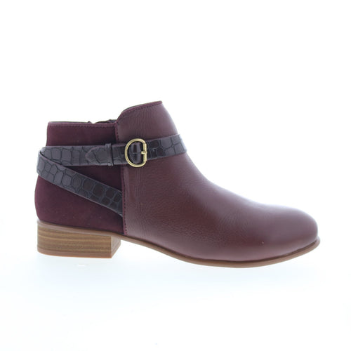 SoftWalk Raveena S1960-200 Womens Brown Leather Zipper Ankle & Booties Boots
