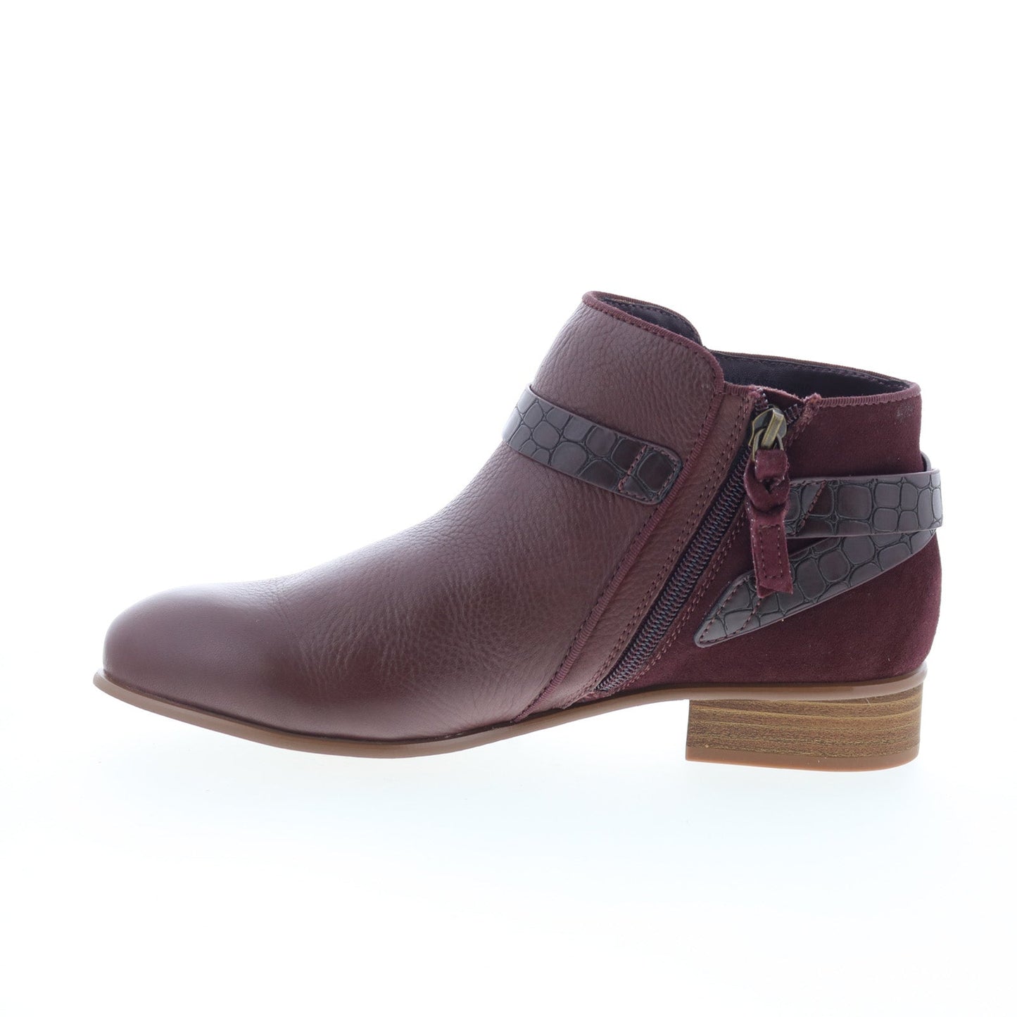 SoftWalk Raveena S1960-200 Womens Brown Leather Zipper Ankle & Booties Boots