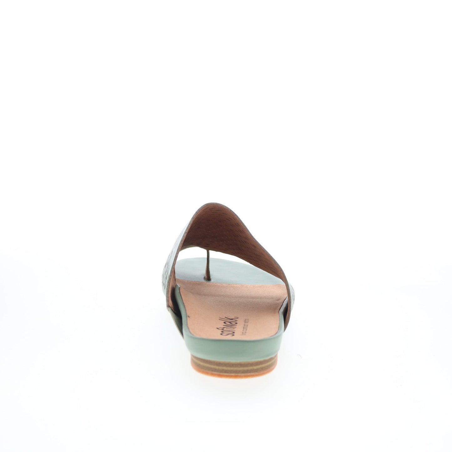 SoftWalk Corsica II S2113-312 Womens Green Leather Slides Sandals Shoes