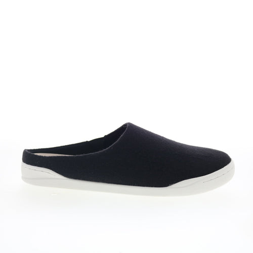 SoftWalk Auburn S2151-016 Womens Black Canvas Slip On Mule Flats Shoes