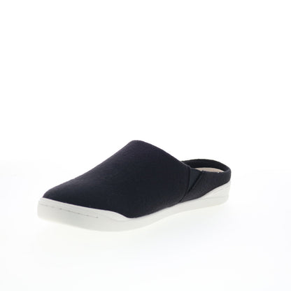 SoftWalk Auburn S2151-016 Womens Black Canvas Slip On Mule Flats Shoes