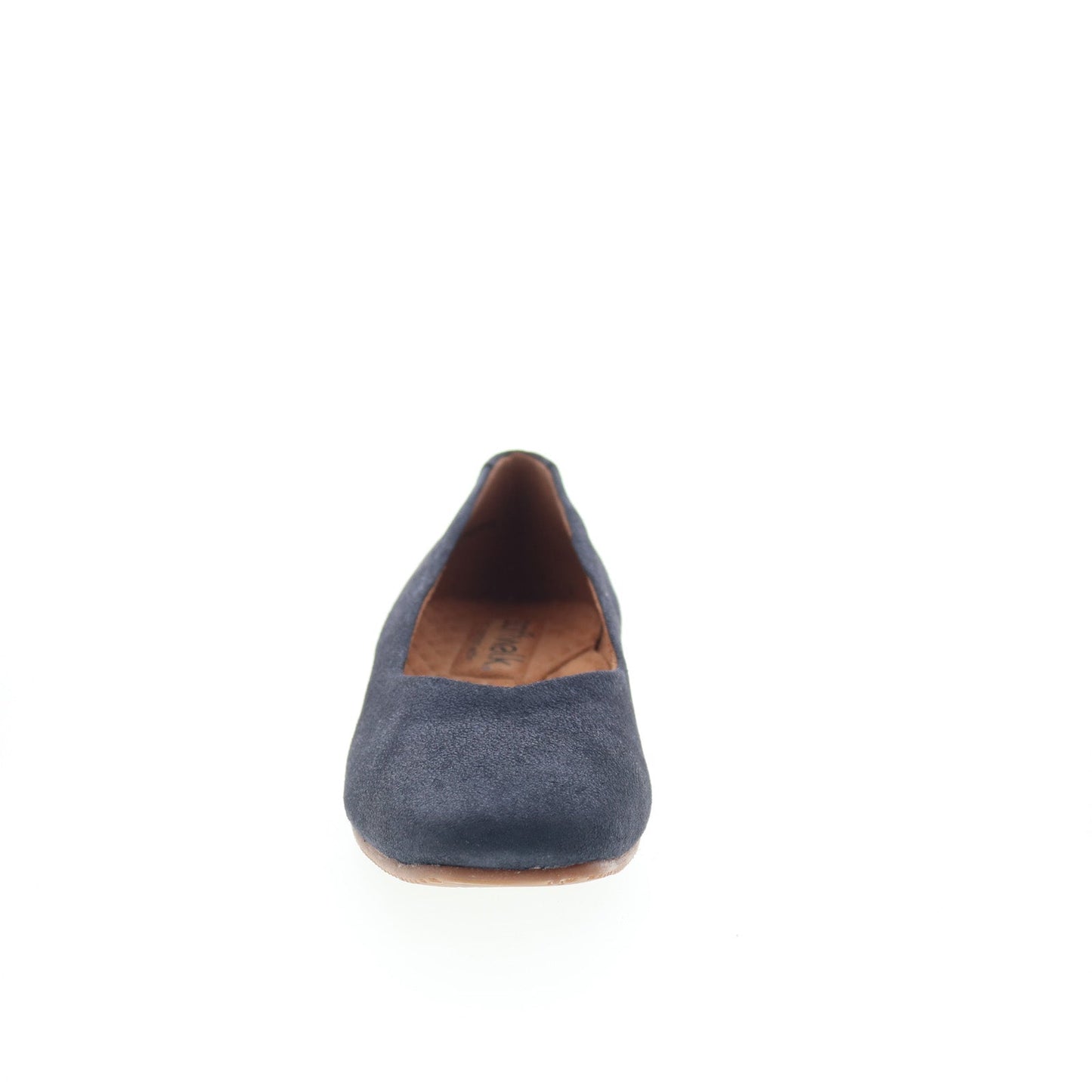 SoftWalk Vellore S2162-410 Womens Blue Nubuck Slip On Ballet Flats Shoes