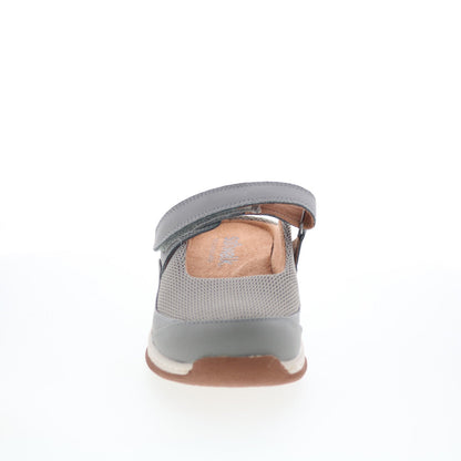 SoftWalk Arcadia S2200-102 Womens Gray Canvas Strap Clog Flats Shoes