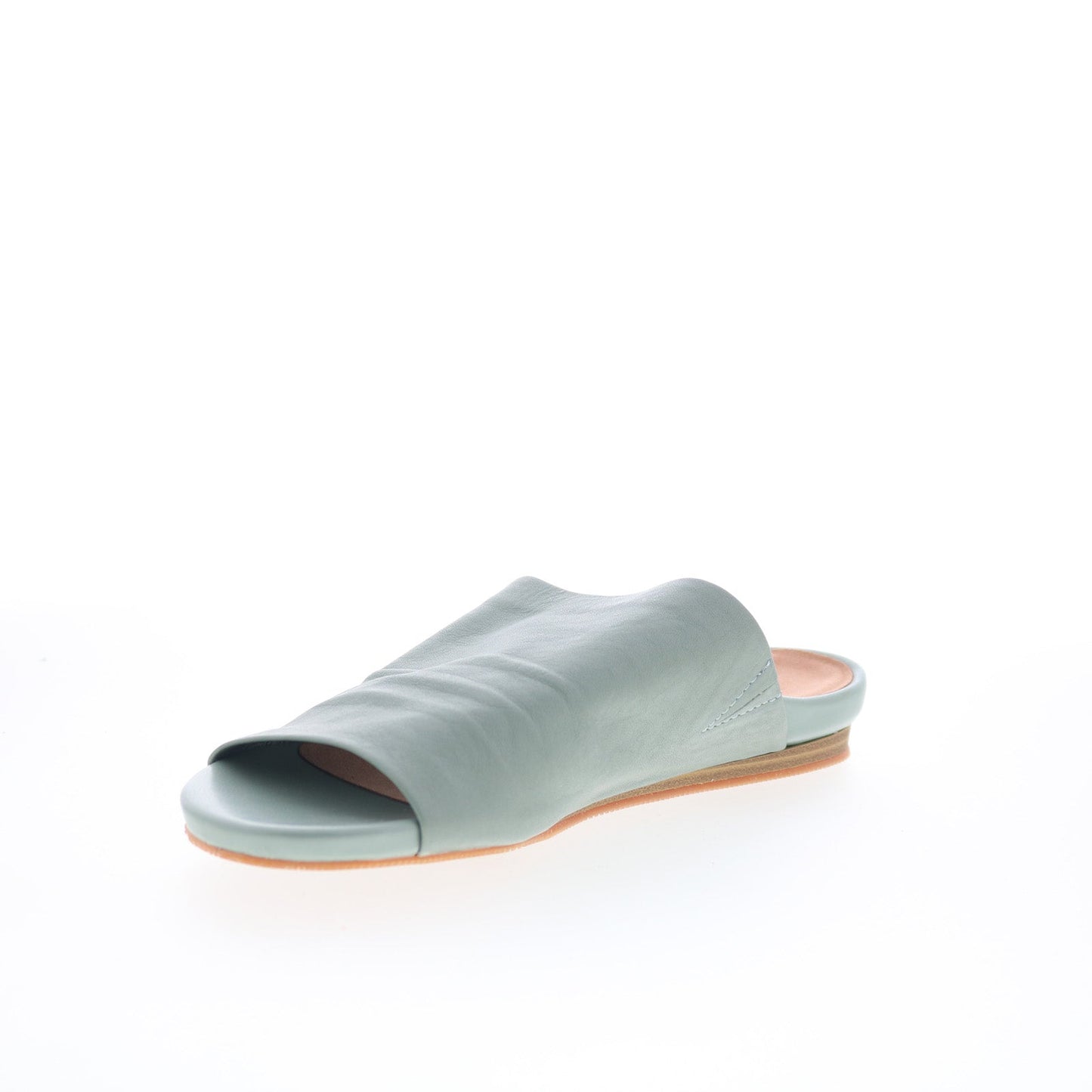 SoftWalk Camano S2205-312 Womens Green Leather Slides Sandals Shoes
