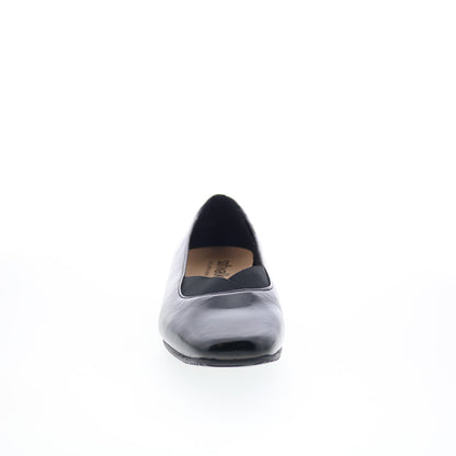 SoftWalk Viana S2217-005 Womens Black Leather Slip On Ballet Flats Shoes