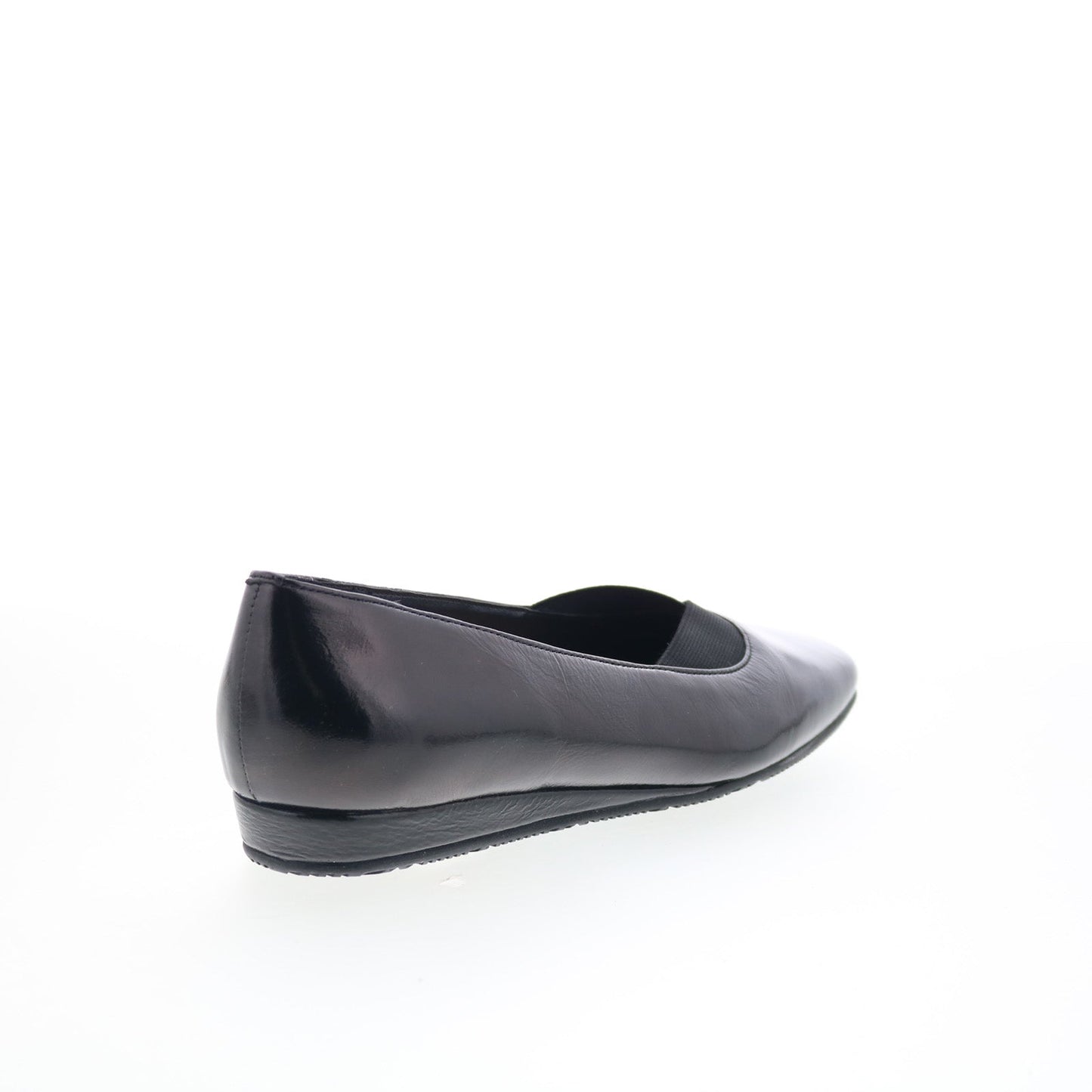 SoftWalk Viana S2217-005 Womens Black Leather Slip On Ballet Flats Shoes