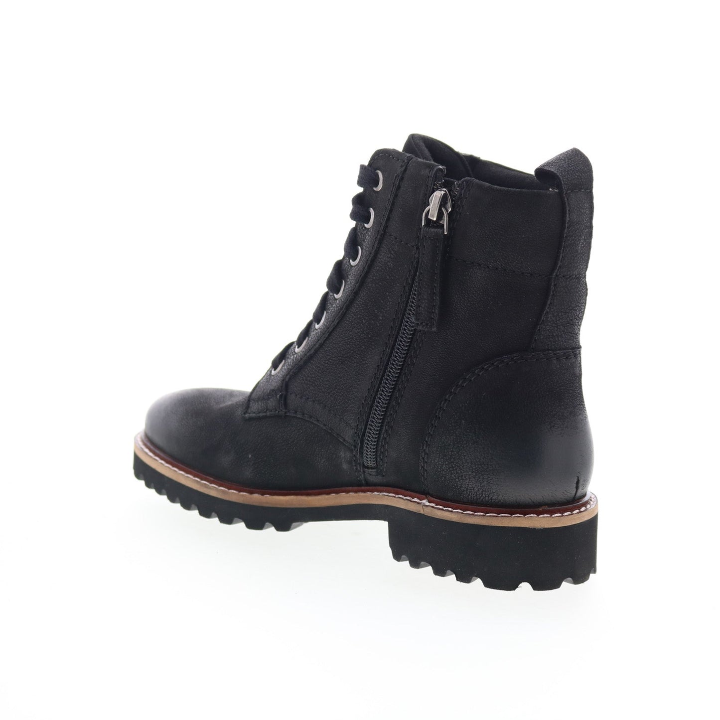 SoftWalk Icara S2310-001 Womens Black Leather Zipper Casual Dress Boots
