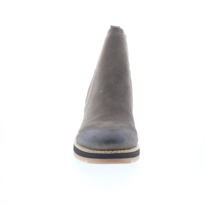 Sofft Emeree SF00490 Womens Gray Suede Slip On Ankle & Booties Boots