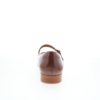 Sofft Elsey SF00907 Womens Brown Leather Hook & Loop Mary Jane Flats Shoes