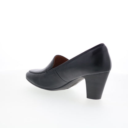 Sofft Lucinda SF00917 Womens Black Leather Slip On Pumps Heels Shoes