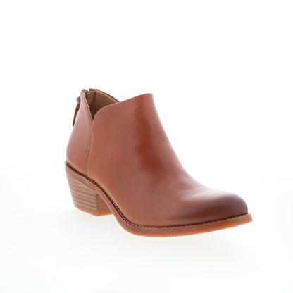 Sofft Angelica SF01024 Womens Brown Leather Zipper Ankle & Booties Boots