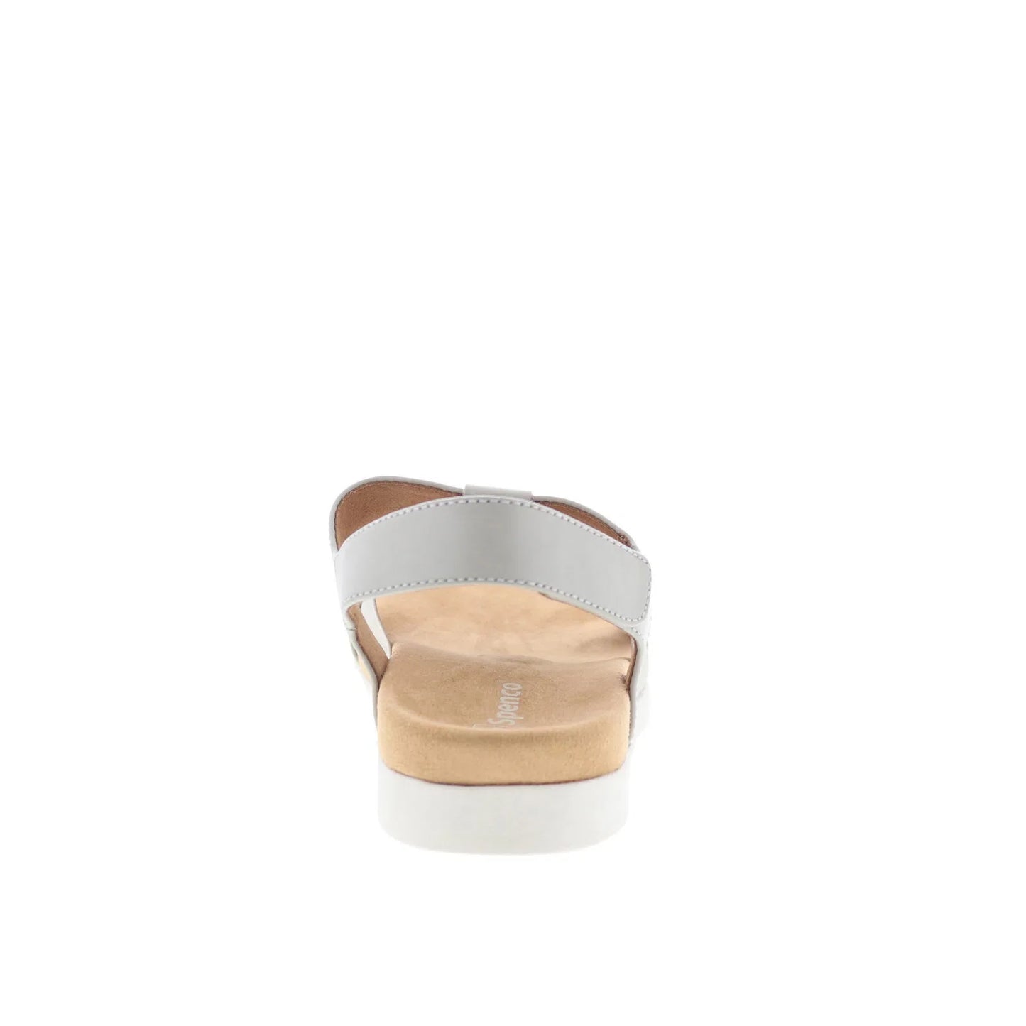 Spenco Anabel SP1059GRY Womens Gray Leather Strap Sandals Shoes